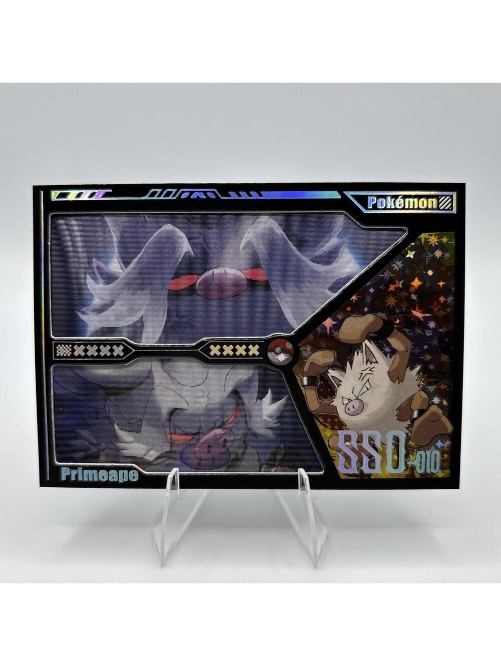 Pokemon Mengka HIT 2.0 - Serialized Primeape Lenticular 220/300 Card - SSO-010